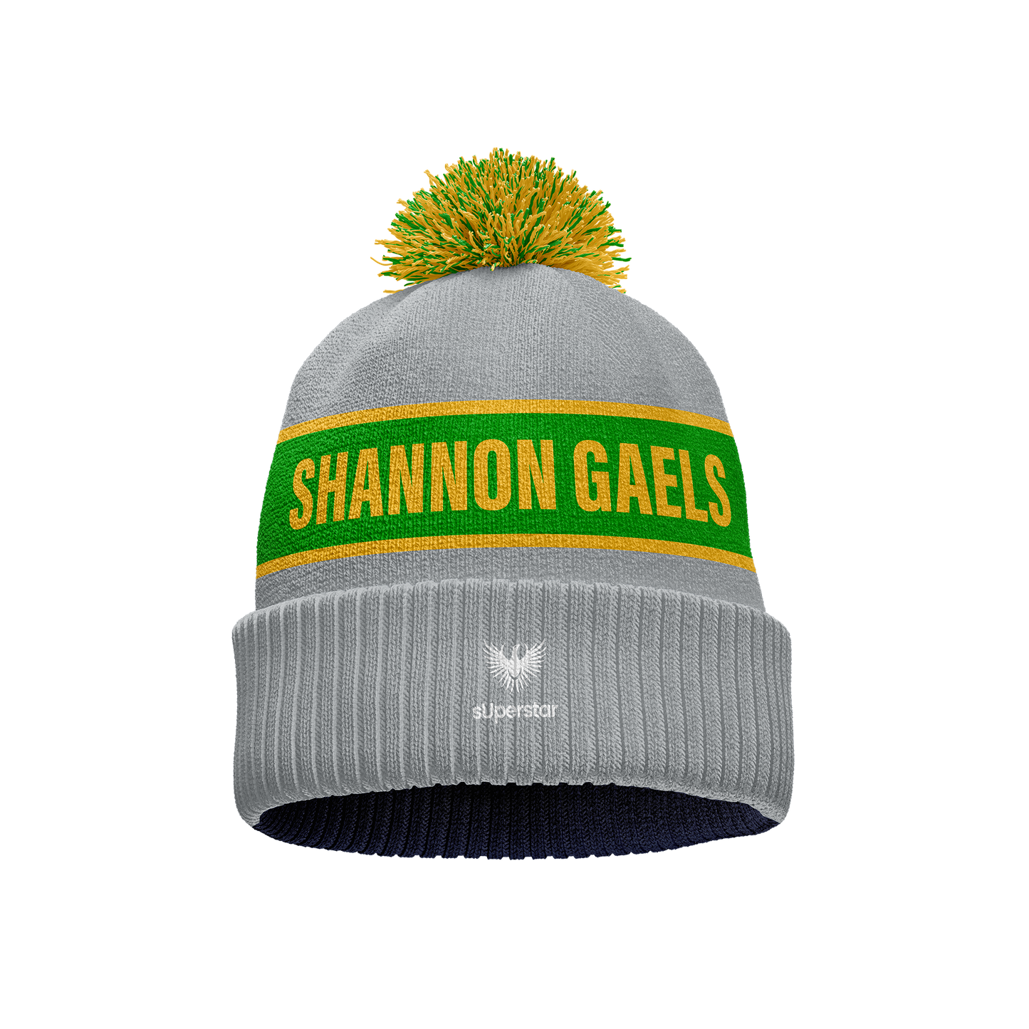 Shannon Gaels GAA Bobble Hat (Grey)
