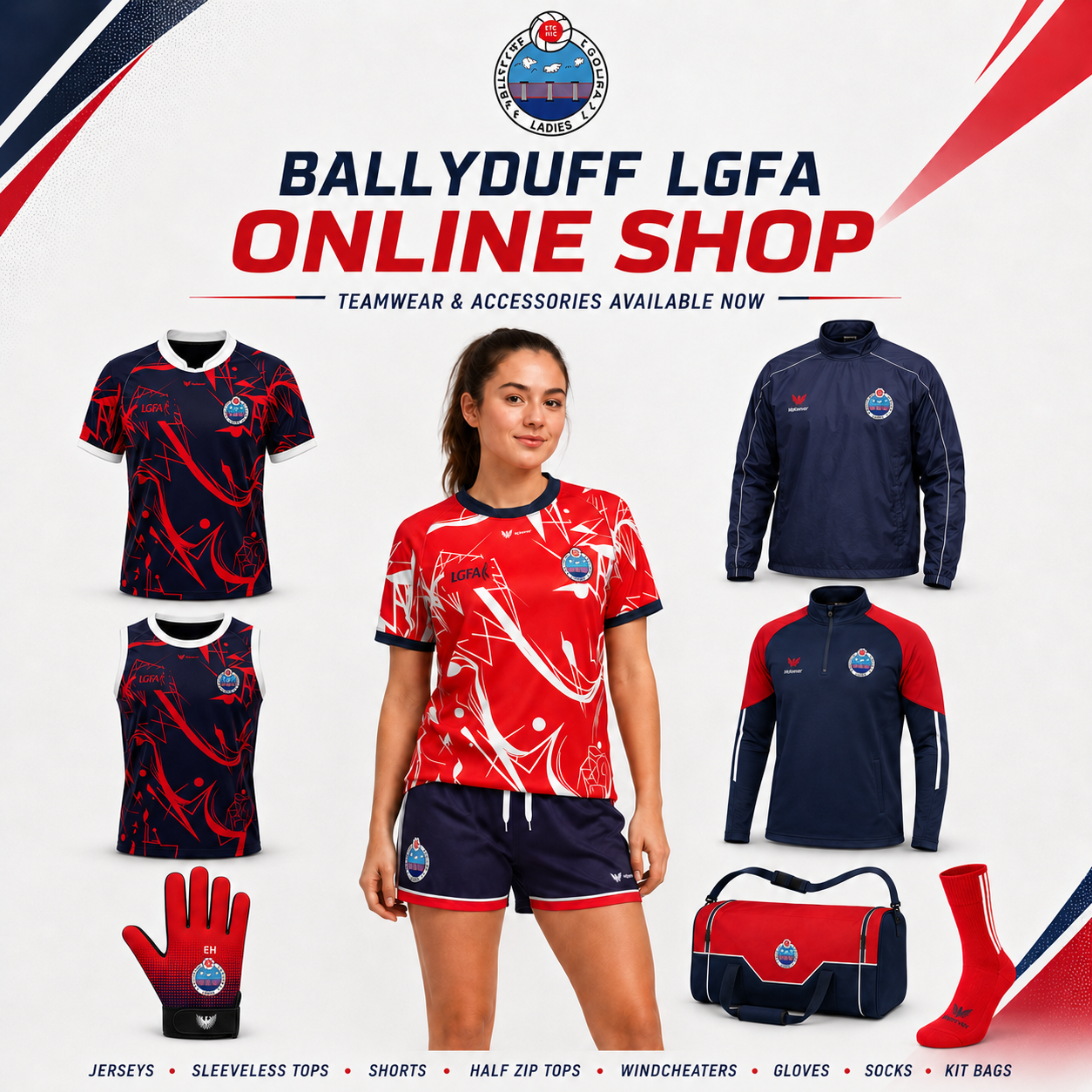 Ballyduff LGFA Unisex Windcheater